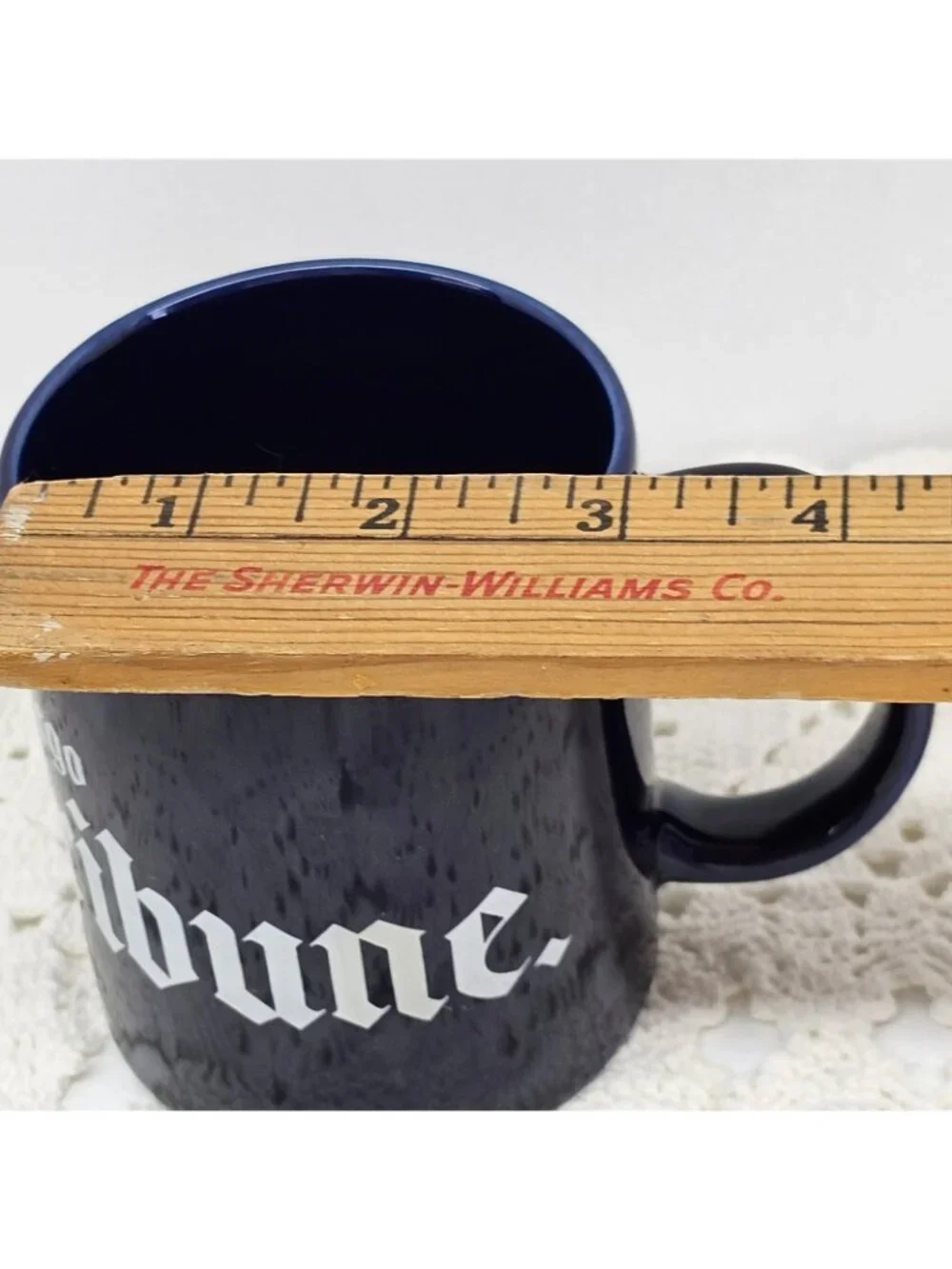 San diego Union Tribune Dark Blue Coffee Mug 3.75” Height